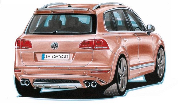 JE Design wide body conversion kit for 2011 VW Touareg 2