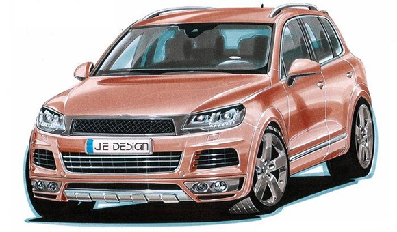 JE Design wide body conversion kit for 2011 VW Touareg