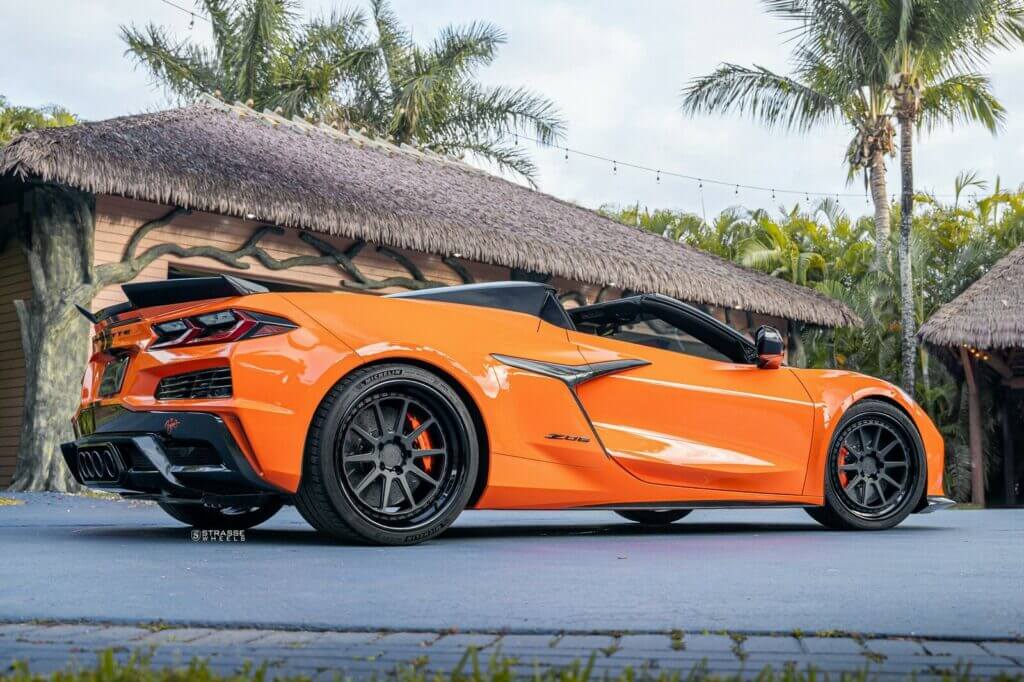 Orange C8 Corvette Z06